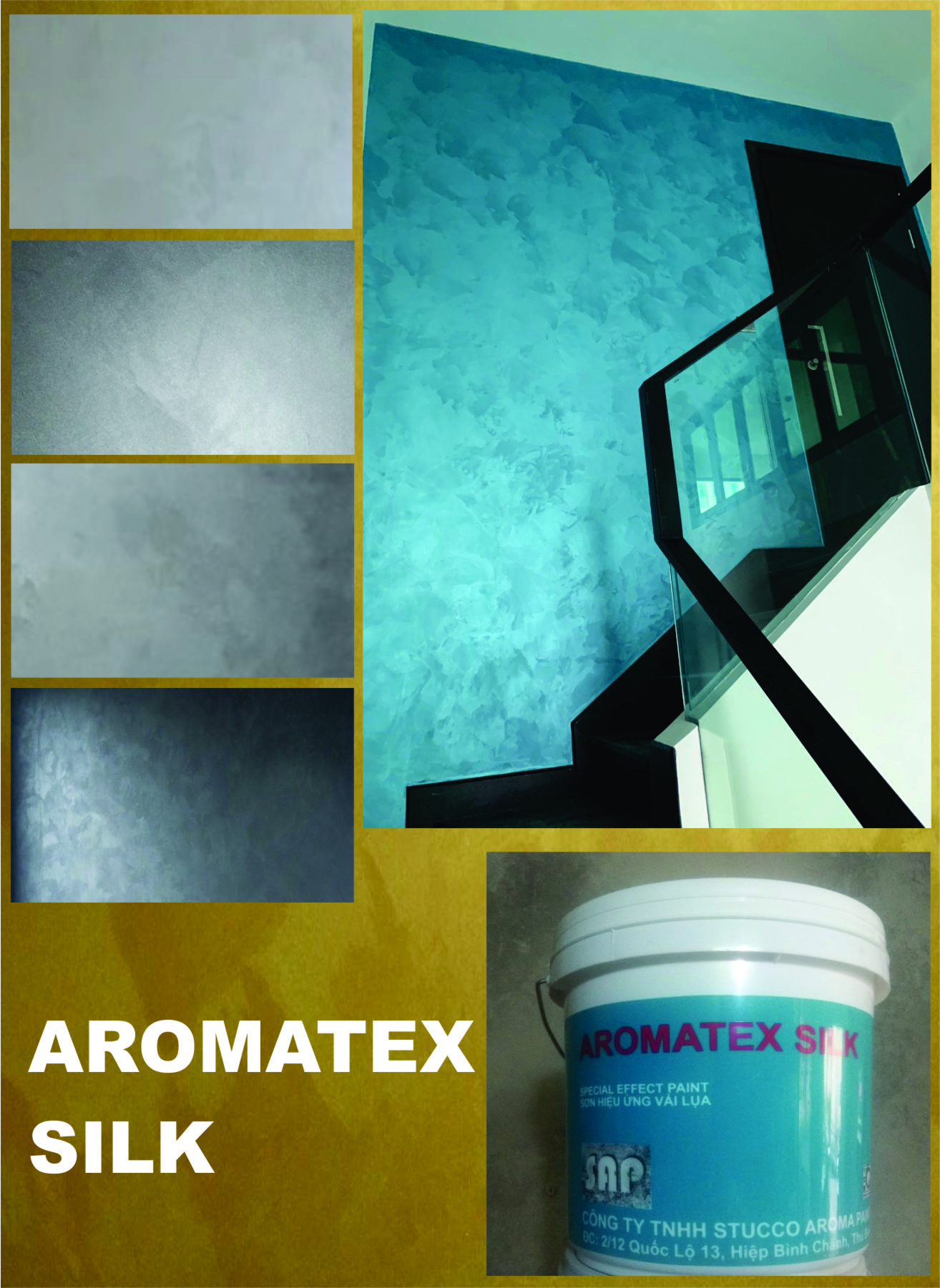 Aromatex Silk/ Sơn hiệu ứng vải lụa